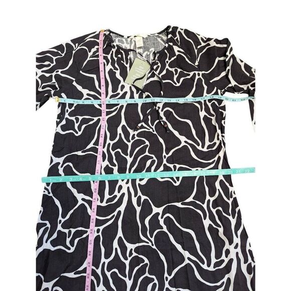 H&M Black white patterned tunic Dress XSmall - Picture 4 of 5